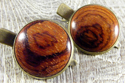 Haarklammern,-Haarspangenset Cocobolo Holz Ø 25mm Haarklammern,-Haarspangenset Cocobolo Holz Ø 25mm von Holzfelge