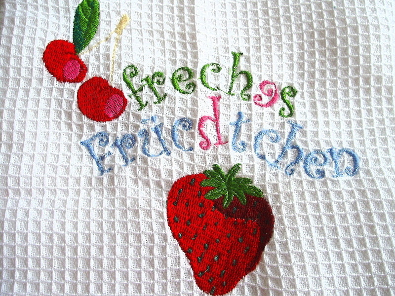 Geschirrtuch Waffelpique' - Freches Früchtchen Geschirrtuch Waffelpique' - Freches Früchtchen von Hobbyhaus