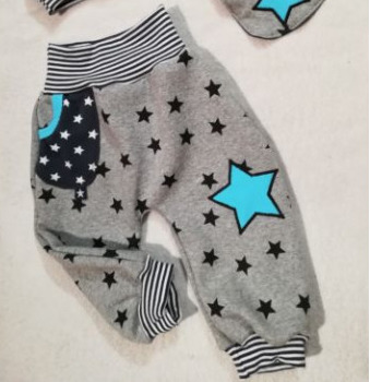 Baby Hose / Pumphose + Mütze und Tuch von Handmade-byTony