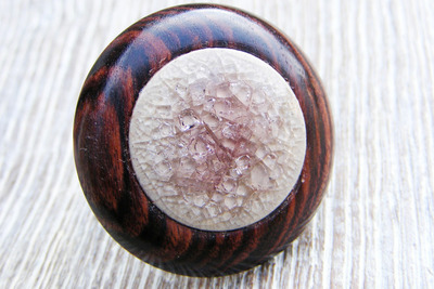 Holz Ring Silber 925 Veilchenholz / Porzellan Ø 32mm verstellbar Holz Ring Silber 925 Veilchenholz / Porzellan Ø 32mm verstellbar von Holzfelge