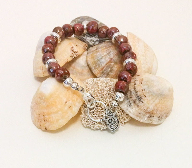 Perlen Drahtarmband von Unikats-by-Sabine-Greim