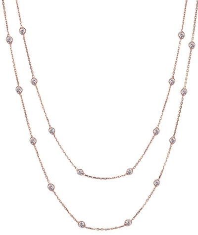 Multi Solitaire Kette, lang Multi Solitaire Kette, lang von Pour Toi Jewelry