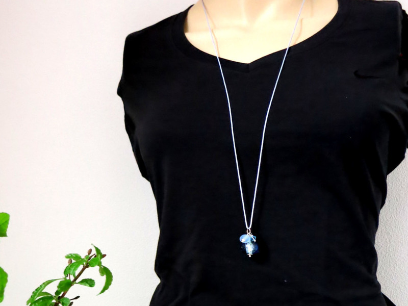 LANGE KETTE UNIKAT GLASPERLEN LANGE KETTE UNIKAT GLASPERLEN von SilkArt-AntjeTopf