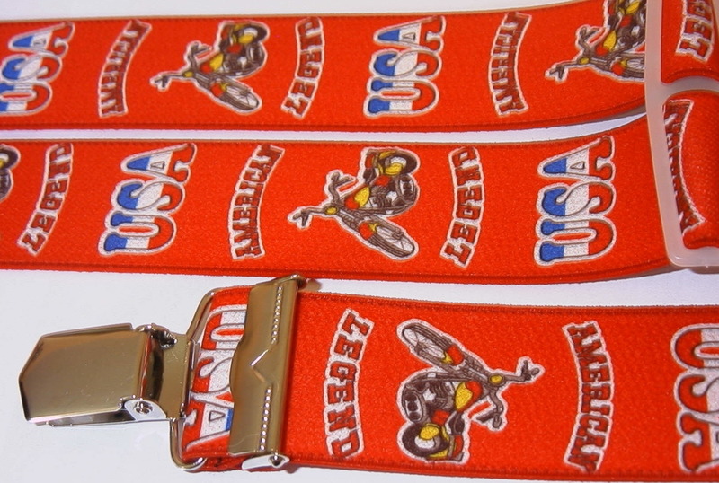 BIKER - Hosenträger - Motorrad - Adler -  Deutschland - 4 stabile Clip von Melsa-1atrend