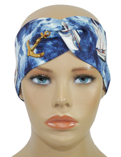 Turban Stirnband Haarband marine Turban Stirnband Haarband marine von klennes