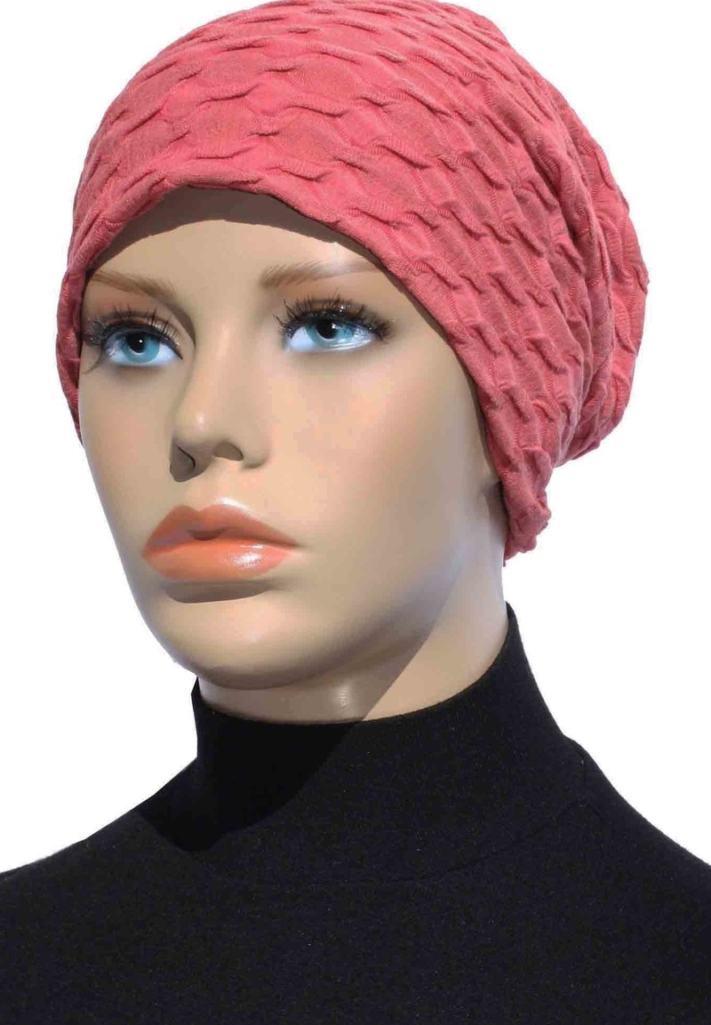 BEANIE MÜTZE leichte unifarbene Mütze Chemo Mütze Welle lachs BEANIE MÜTZE leichte unifarbene Mütze Chemo Mütze Welle lachs von klennes