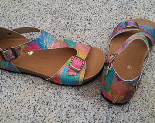 Free Shipping, vegan, vegan Sandals, Summer Shoes, Flat Sandals, Straps Sandals vegan TIGRIS combi colors leaves Free Shipping, vegan, vegan Sandals, Summer Shoes, Flat Sandals, Straps Sandals vegan TIGRIS combi colors leaves von BIOWORLD