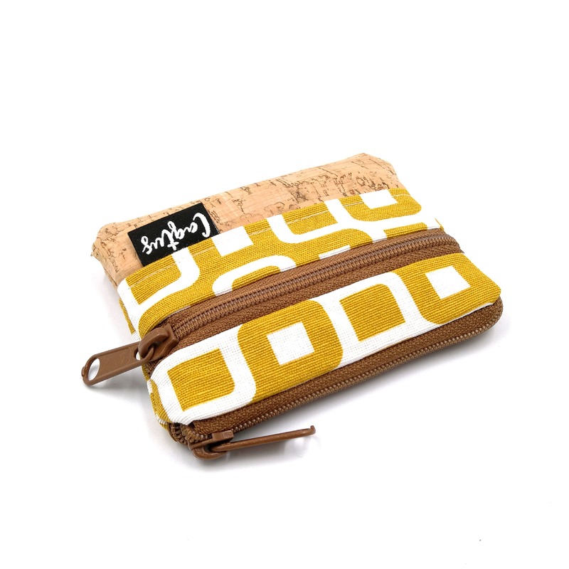 Mini Geldbeutel Kork Handmade von Caqtusdesign