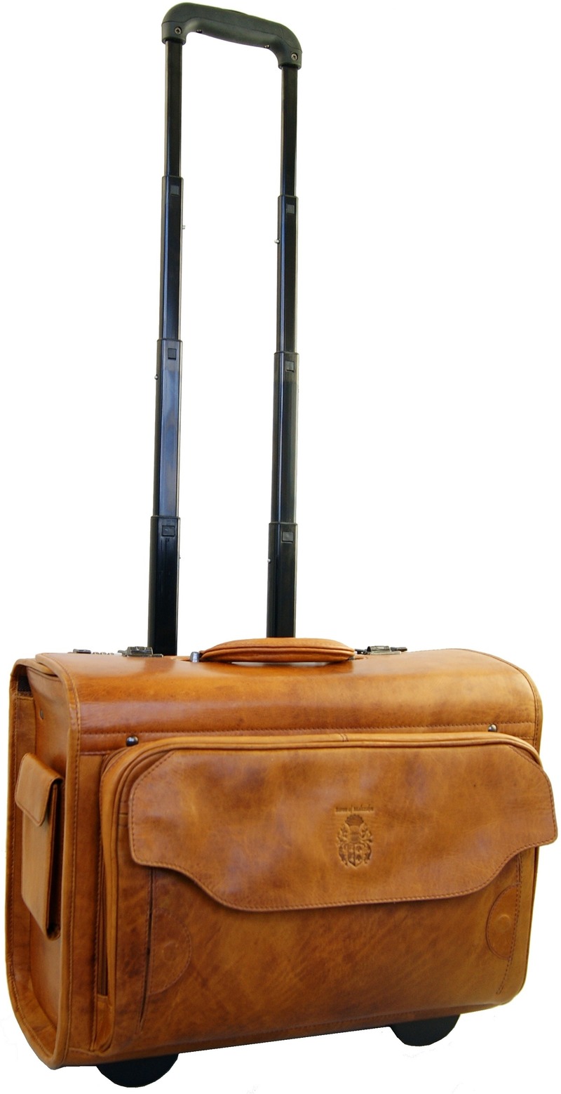Aktentrolley Pilotenkoffer MONTGOLFIER aus Rodeo-Leder - inkl. Lederpflege Aktentrolley Pilotenkoffer MONTGOLFIER aus Rodeo-Leder - inkl. Lederpflege von Ledertaschenshop24