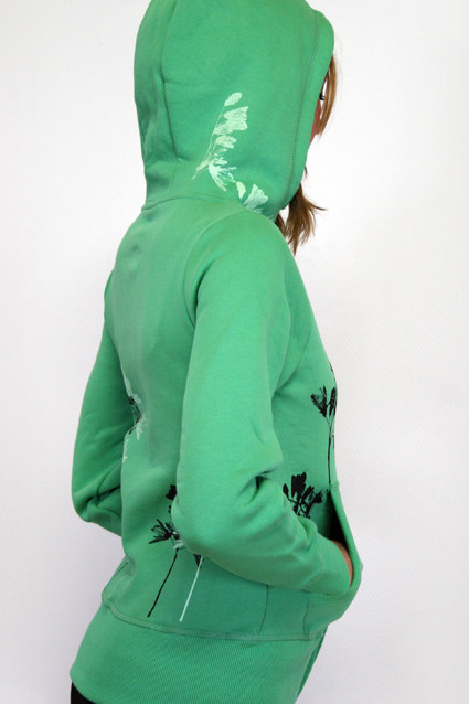Sweatjacke "Floral", hellgrün Sweatjacke "Floral", hellgrün von Spangeltangel