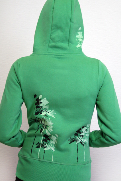 Sweatjacke "Floral", hellgrün Sweatjacke "Floral", hellgrün von Spangeltangel