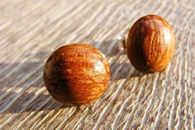 Holz Ohrstecker Silber 925 Afrormosia Holz Ø 11mm Holz Ohrstecker Silber 925 Afrormosia Holz Ø 11mm von Holzfelge