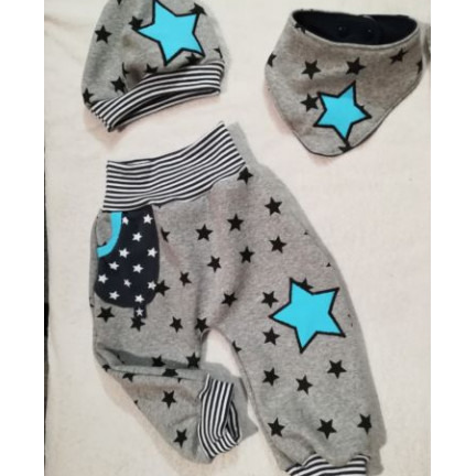 Baby Hose / Pumphose + Mütze und Tuch von Handmade-byTony