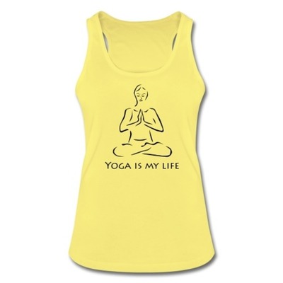 Tanktop "Yoga is my life" von DaiSign