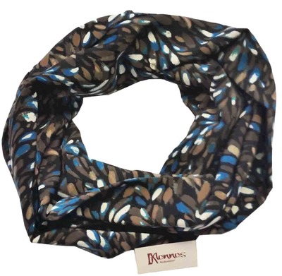 Loop Schal Rundschal braun blau Töne Loop Schal Rundschal braun blau Töne von klennes