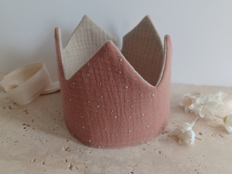 Geburtstagskrone Stoffkrone Musselin Krone von SilberKitty