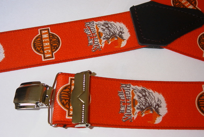 BIKER - Hosenträger - Motorrad - Adler -  Deutschland - Amerika - 3 Clip Clip BIKER - Hosenträger - Motorrad - Adler -  Deutschland - Amerika - 3 Clip Clip von Melsa-1atrend