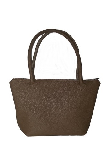 Leder Henkeltasche in Trüffel von Unikats-by-Sabine-Greim