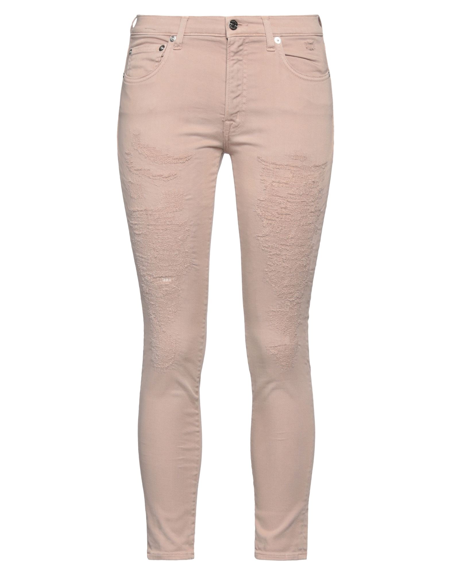 (+) PEOPLE Cropped Jeans Damen Beige von (+) PEOPLE