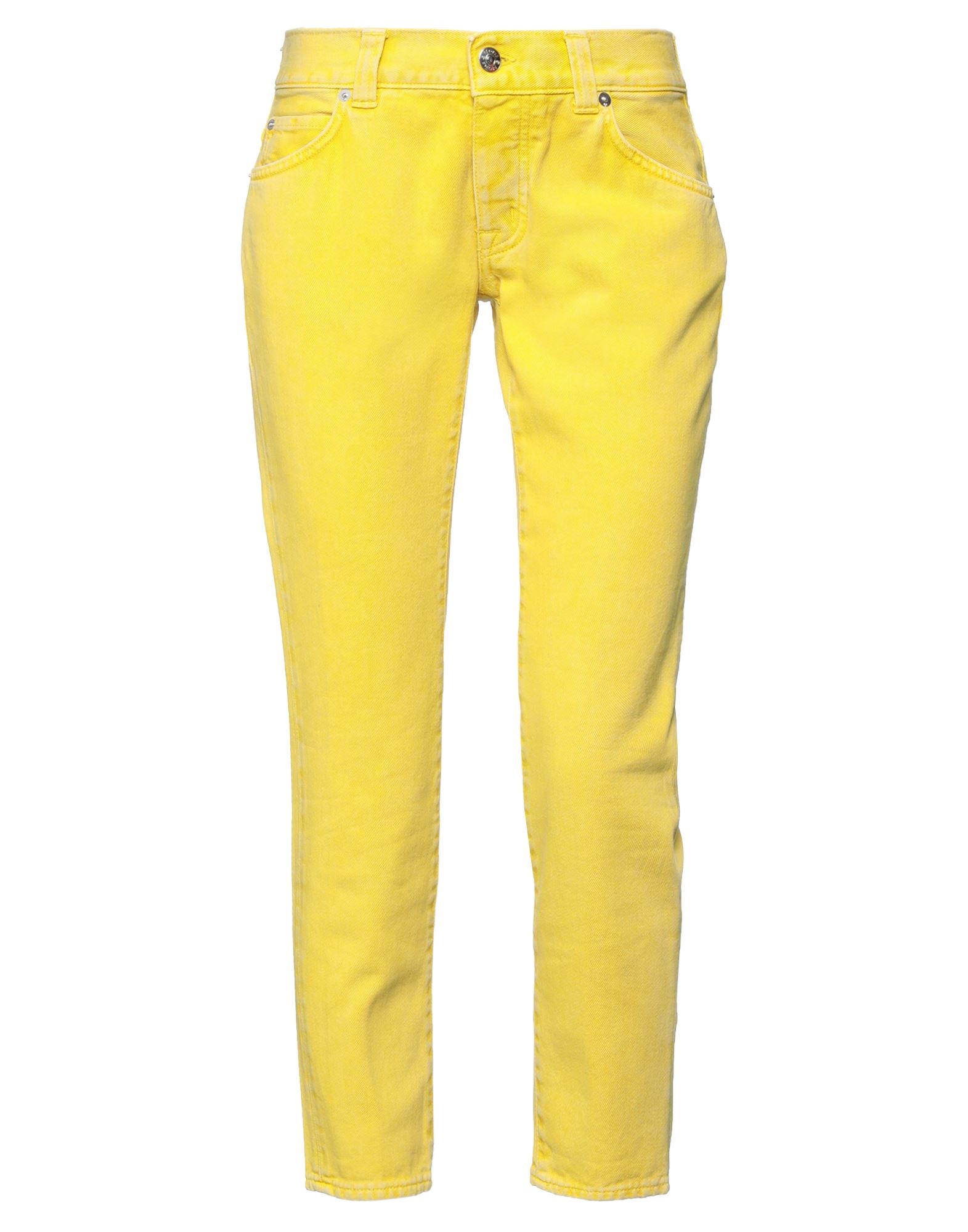 (+) PEOPLE Cropped Jeans Damen Gelb von (+) PEOPLE