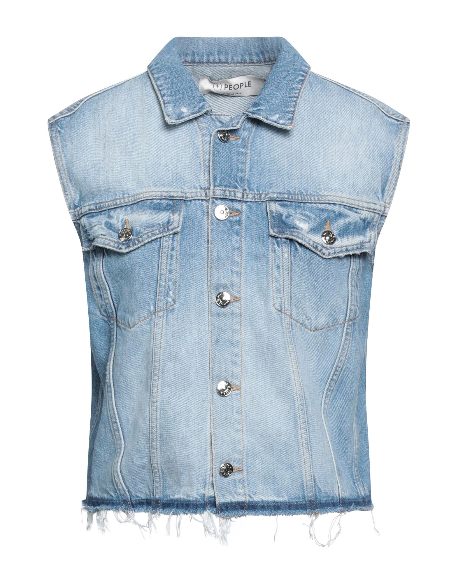 (+) PEOPLE Jeansjacke/-mantel Damen Blau von (+) PEOPLE