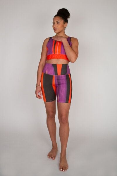 ꩸᭪ၡိကြား (BLÆNQ) Damen Yoga BH // All-Over-Print // Eden Piece // Bio-Baumwolle von ꩸᭪ၡိကြား (BLÆNQ)