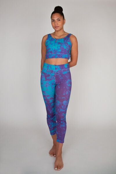 ꩸᭪ၡိကြား (BLÆNQ) Damen Yoga BH & Leggings // All-Over-Print // Softness // Bio-Baumwolle von ꩸᭪ၡိကြား (BLÆNQ)