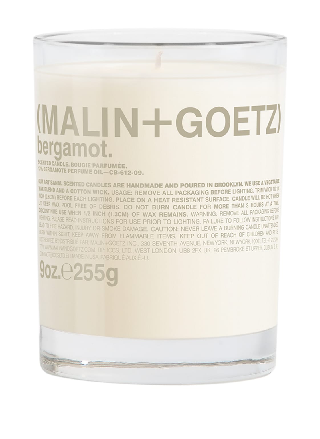 (Malin+Goetz) Bergamot Candle Duftkerze 255 g von (MALIN+GOETZ)