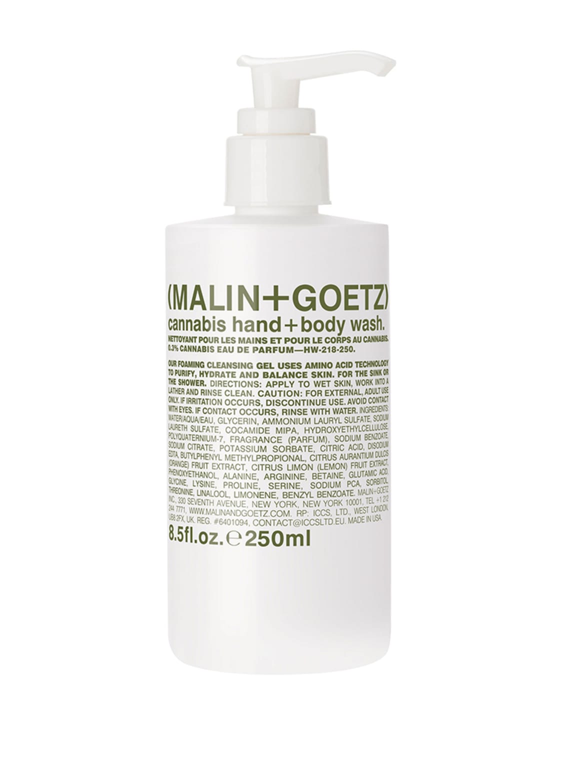 (Malin+Goetz) Cannabis Hand + Body Wash Körper- und Handwaschgel 250 ml von (MALIN+GOETZ)