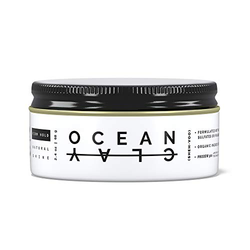 (SHEH•VOO) Ocean Clay – Premium Haarstyling-Ton für Herren – fester Halt + natürlicher Glanz – sulfat- und parabenfrei (68 g) von (SHEHVOO)