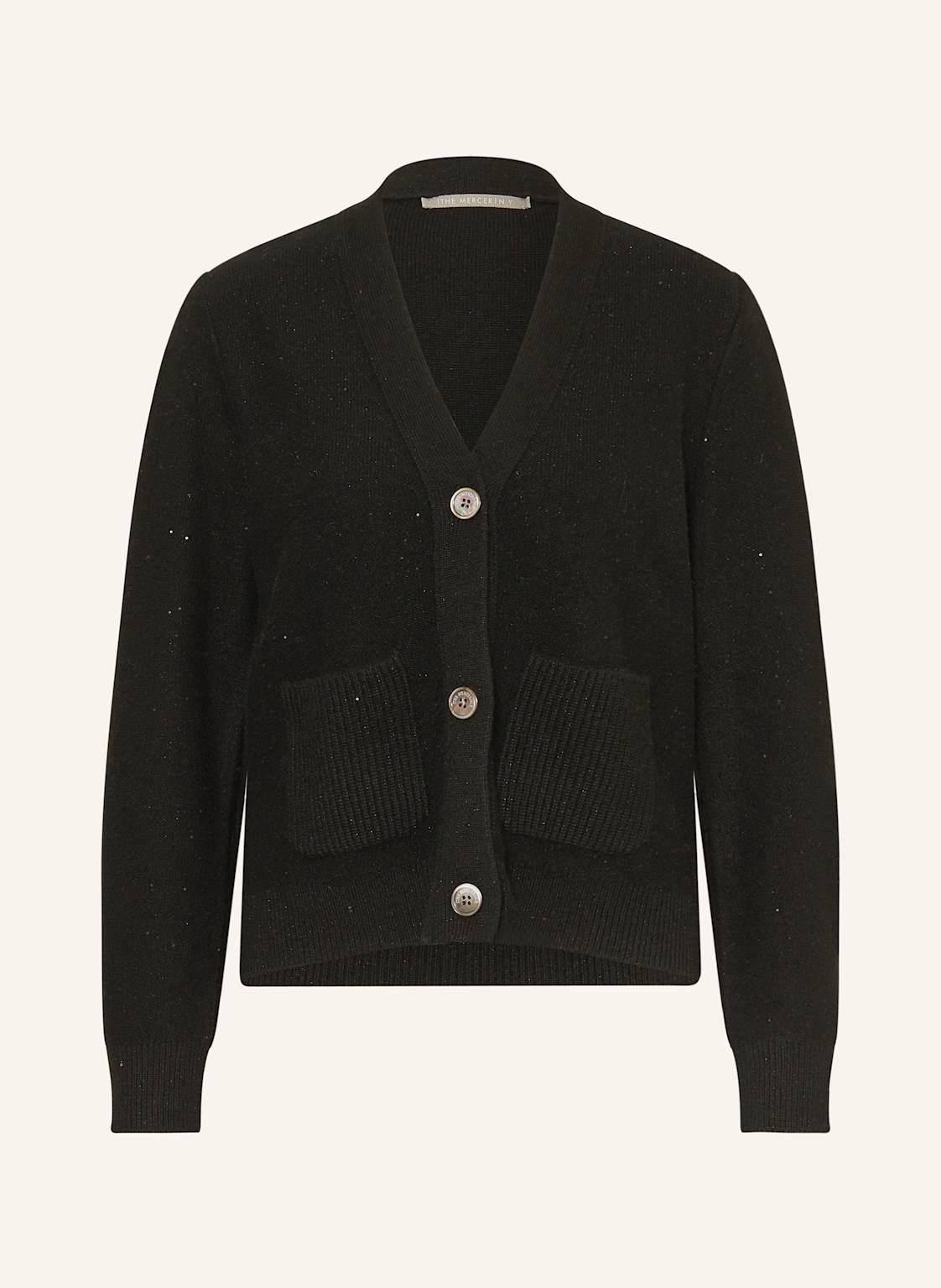 (The Mercer) N.Y. Strickjacke Aus Cashmere Mit Pailletten schwarz von (THE MERCER) N.Y.