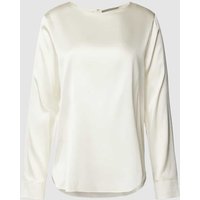 (The Mercer) N.Y. Blusenshirt aus Seide-Mix in unifarbenem Design in Offwhite, Größe 40 von (The Mercer) N.Y.