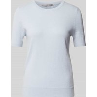 (The Mercer) N.Y. Kaschmirstrickshirt mit Rundhalsausschnitt in Hellblau, Größe 38 von (The Mercer) N.Y.