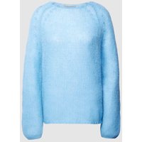 (The Mercer) N.Y. Strickpullover aus Mohair-Mix in unifarbenem Design in Rauchblau, Größe 42 von (The Mercer) N.Y.