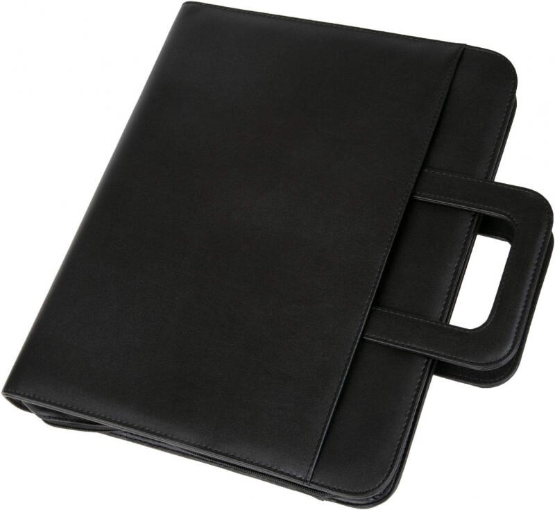 Alassio Leonardo A4 Mappe mit Tragegriffe schwarz Schwarz von -