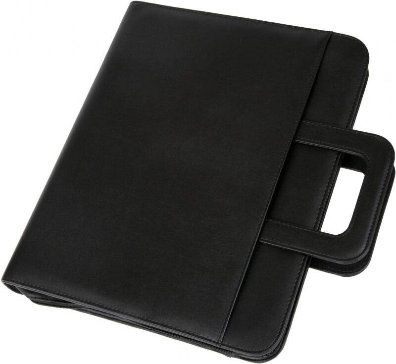 Alassio Leonardo A4 Mappe mit Tragegriffe schwarz Schwarz von -