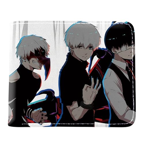 通用 Anime Tokyo Ghoul Geldbörse, PU Leder Geldbörse, 3D Cartoon Charaktere Kaneki Ken,Uta,Kirishima Toka,Sasaki Haise Drucken Geldbörse für Teenager Jungen Mädchen Anime Fans Girfts (Typ 6) von 通用