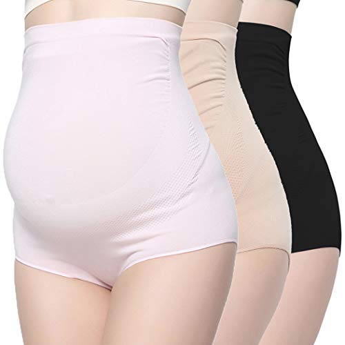 通用 COLOMI Damen Umstandsunterwäsche Nahtlose High Waist Schwangerschaftsunterstützende Slips von 通用