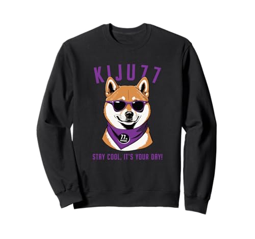 Celebrating Kisatsu Dogs Shiba Inu Sonnenbrille Vater Männer Frauen Mutter Hundeliebhaber Geschenk Feier 77 Jahre Lustig Lustig Sweatshirt von 喜寿お祝い犬