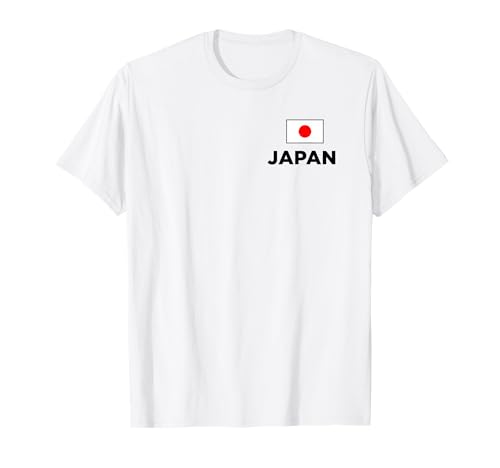 [Doppelseitig] Japan Flagge mit japanischer Flagge, Rückendruck, Männer und Kinder, Schwarze Buchstaben für Frauen T-Shirt von 日本国旗日本代表アスリート応援