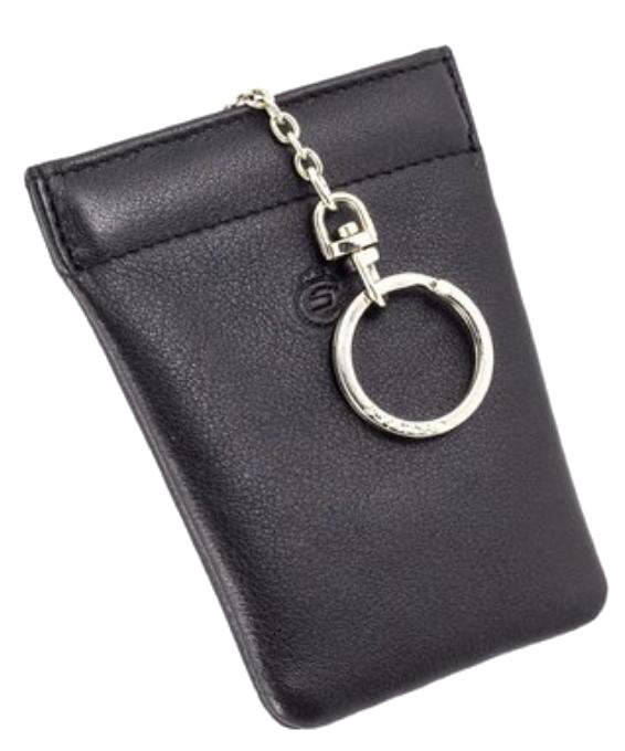 Esquire Logo Schlüsseletui echt Leder schwarz von -
