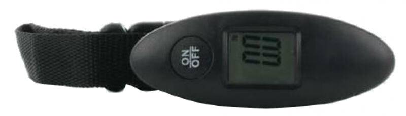 Franky Digitale LCD Kofferwaage f. Gewicht bis zu 40 kg schwarz Schwarz von -