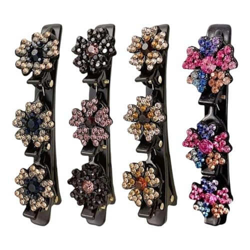 Funkelnde Kristallstein-Haarspange – Funkelnde Kristallstein-Haarnadel | Damen-Strass-Haarnadel | leicht zu webende Haarspange | Haarspange Zubehör für Frauen und Mädchen von ノーブランド品