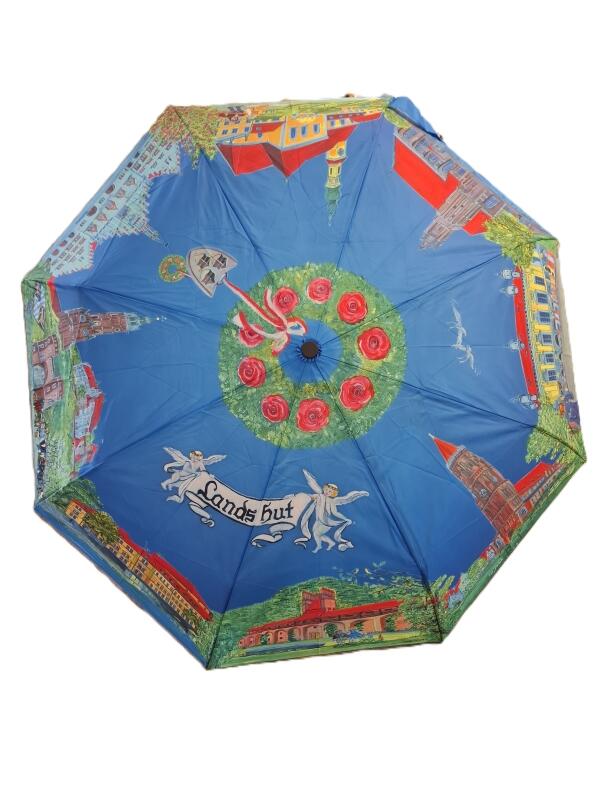 Gref Palas Taschenschirm Motiv Landshut gemalt von -