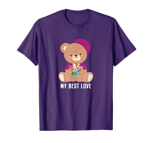 Kisjuu Bär Bär Blumenstrauß Damen Mutter Geschenk 77 Jahre Niedlich Stilvoll T-Shirt Kisjuu Bär Bär Blumenstrauß Damen Mutter Geschenk 77 Jahre Niedlich Stilvoll T-Shirt von かわいい喜寿ベア