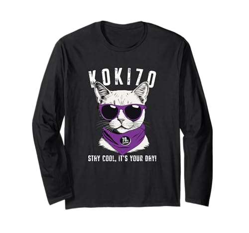 Koki Celebration Katze Sonnenbrille Vater Männer Frauen Mutter Katzenliebhaber Geschenk Koki Feier 70 Jahre alt Lustig Lustig Cool Langarmshirt Koki Celebration Katze Sonnenbrille Vater Männer Frauen Mutter Katzenliebhaber Geschenk Koki Feier 70 Jahre alt Lustig Lustig Cool Langarmshirt von 古希お祝い猫