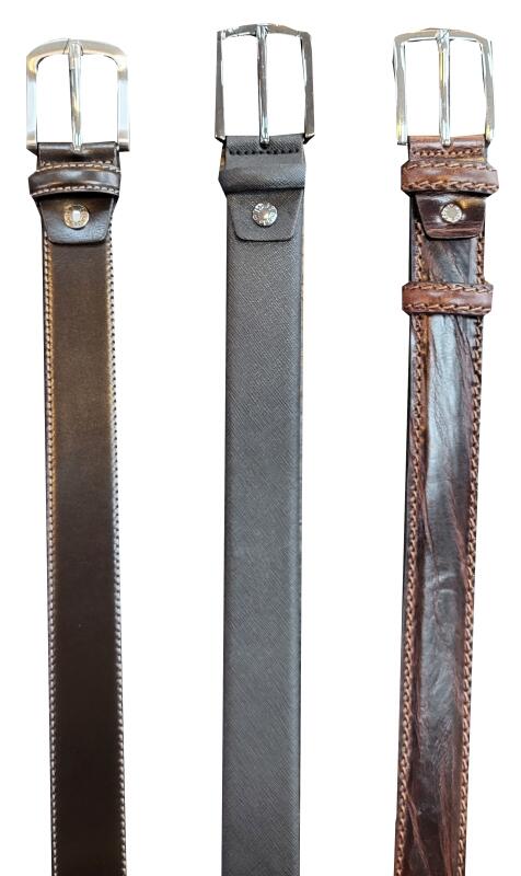 Moon Gürtel EG39 echt Leder Schwarz von -