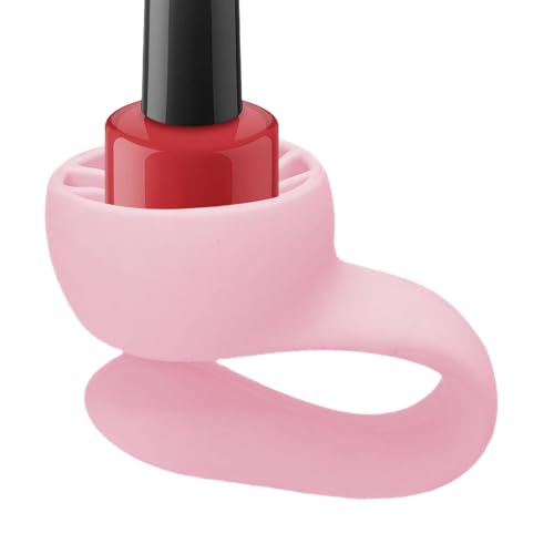 Nagellack-Organizer, tragbarer Nagellack-Halter, Vista-Druck, Maniküre-Ständer – starker Griff, Airlock-Saugnapf, Silikon-Nagellackhalter für Nagelkunst-Salon-Design, -Pulver, 明 von ノーブランド品