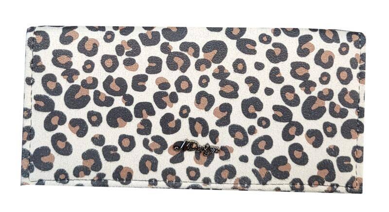 New Design Langbörse aus Spinnstoff beige leo Beige von -