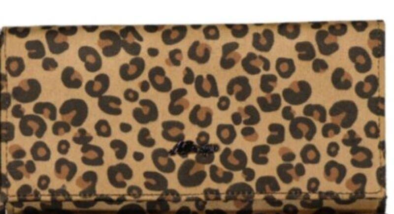 New Design Langbörse aus Spinnstoff brown leo Multicolor von -